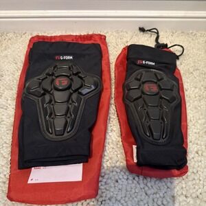 G Form Pro 2X Soft Rubber Knee & Elbow Pads W/ Storage Bags Size Youth S/M Skate